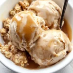 Apple Butter Oatmeal Crisp Ice Cream