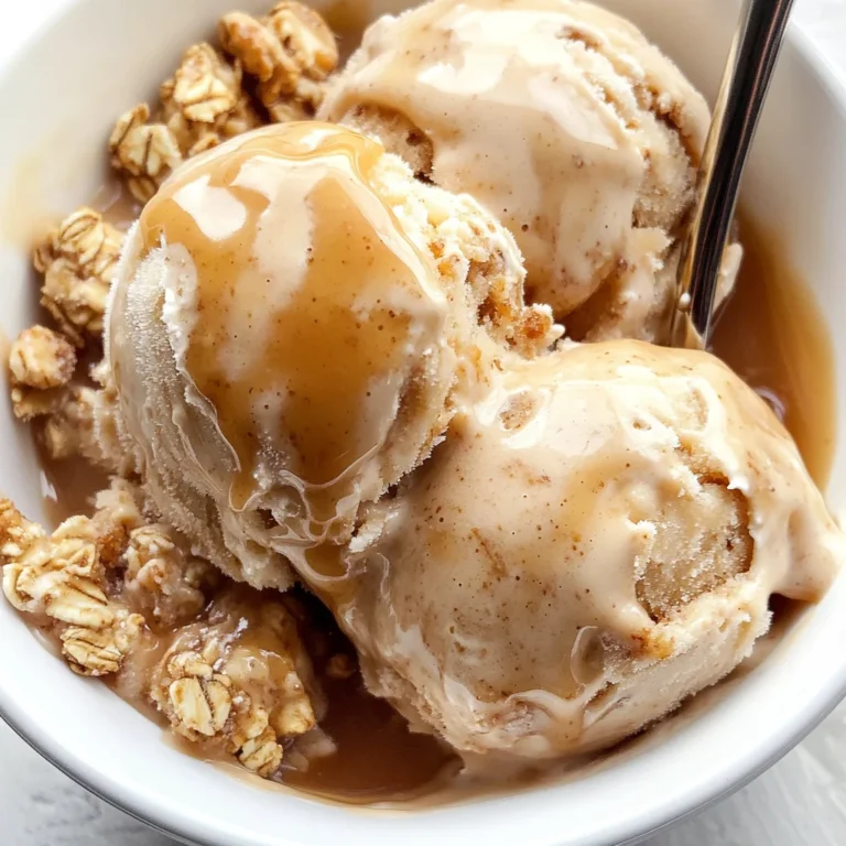 Apple Butter Oatmeal Crisp Ice Cream