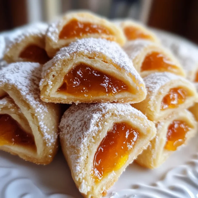 Apricot Jam Kolacky—Polish Kolaczki Cookies