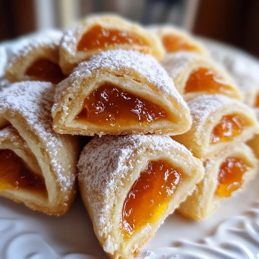 Apricot Jam Kolacky—Polish Kolaczki Cookies