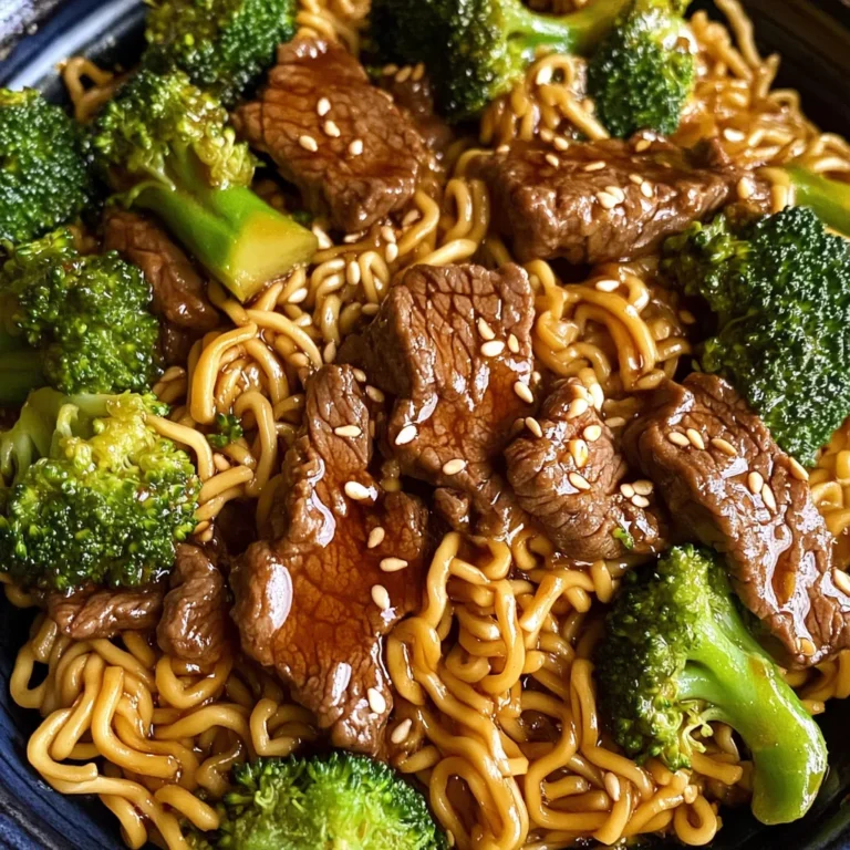Beef and Broccoli Ramen Stir Fry