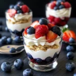 Berry Vanilla Cheesecake Parfaits
