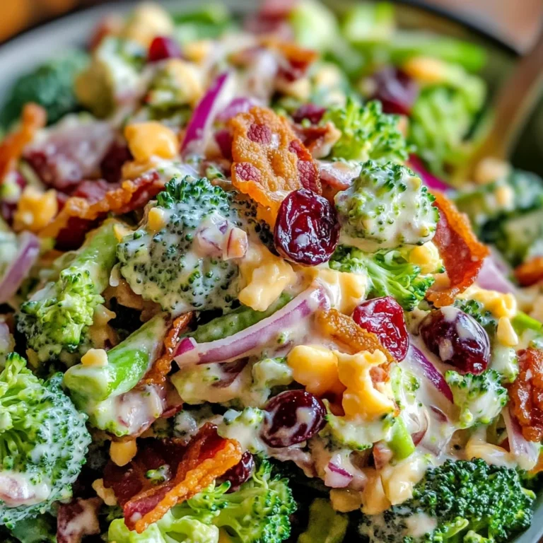 Broccoli Salad with Turkey Bacon Recipe