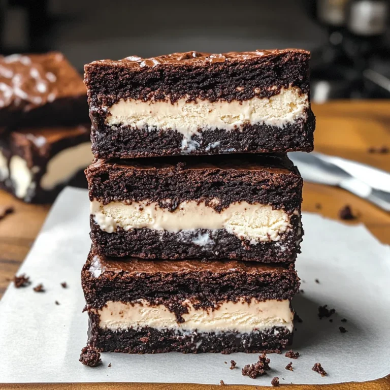 Brownie Ice Cream Sandwiches