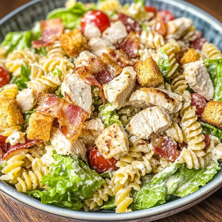 Chicken Caesar Pasta Salad