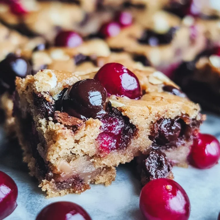 Chocolate Chip Cherry Bars