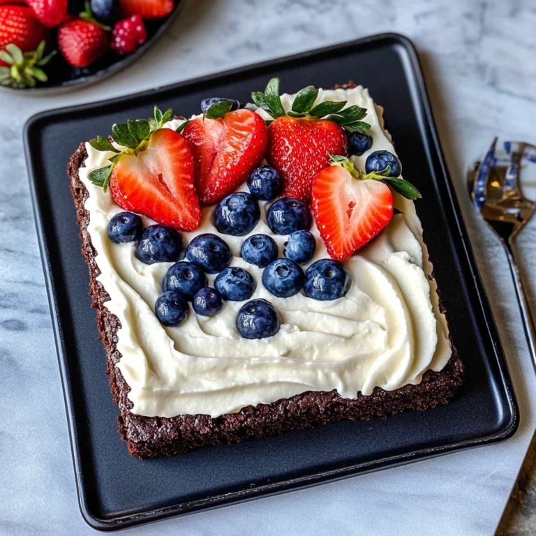 Easy 4th of July Brownies