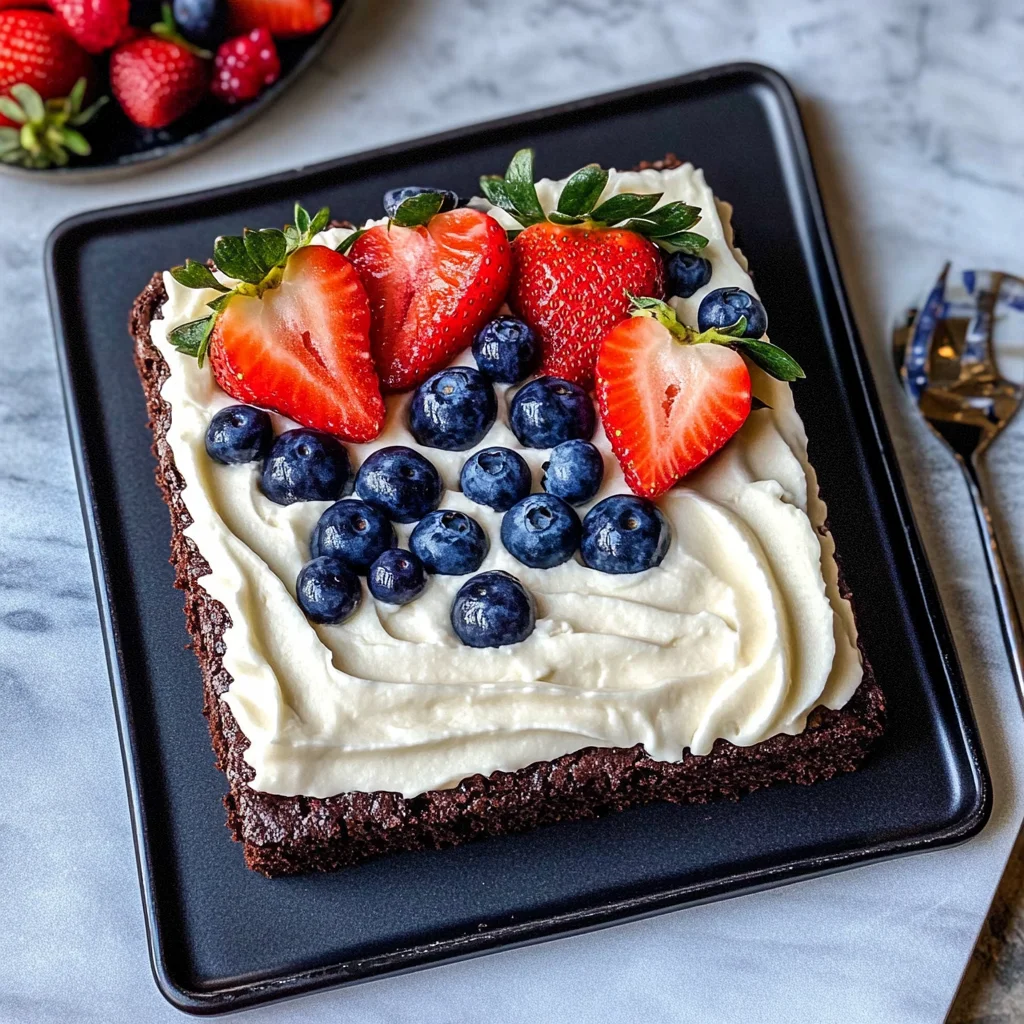 Easy 4th of July Brownies