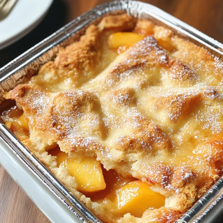 Easy Peach Cobbler Recipe