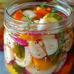 Easy Refrigerator Pickled Vegetables Recipe - Quick & Tangy!