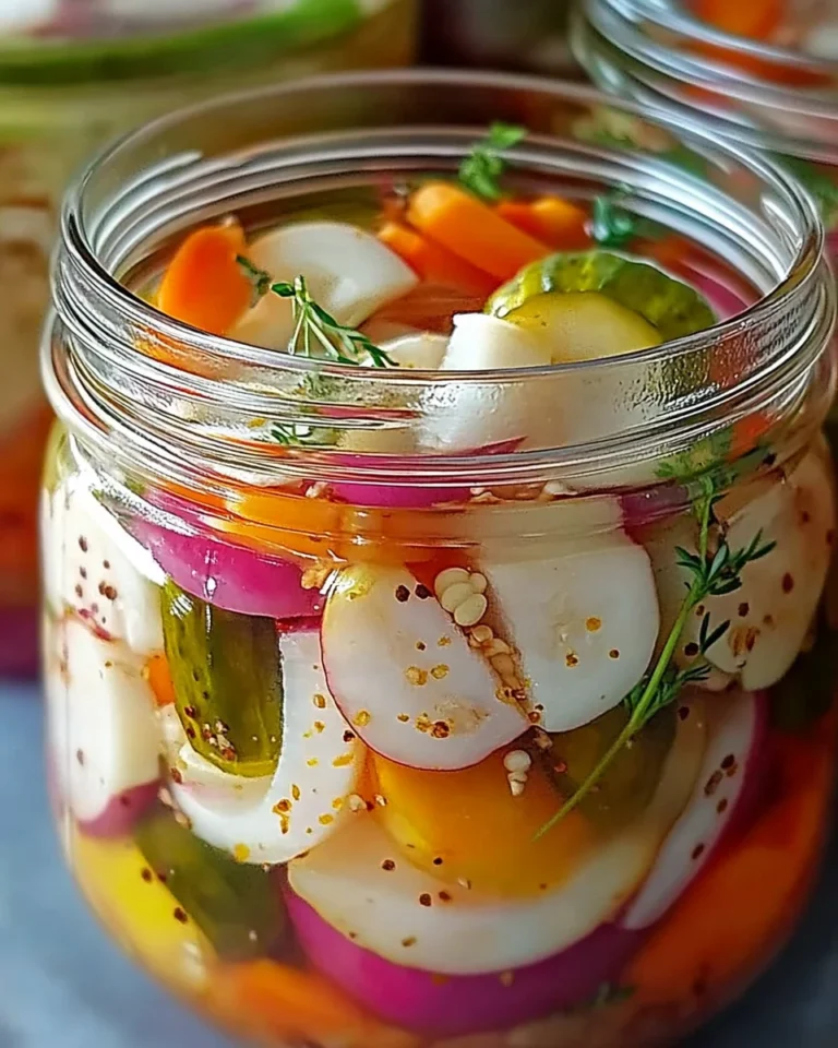 Easy Refrigerator Pickled Vegetables Recipe - Quick & Tangy!