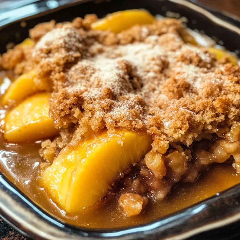 Fresh Peach Crisp Recipe (without Oats)