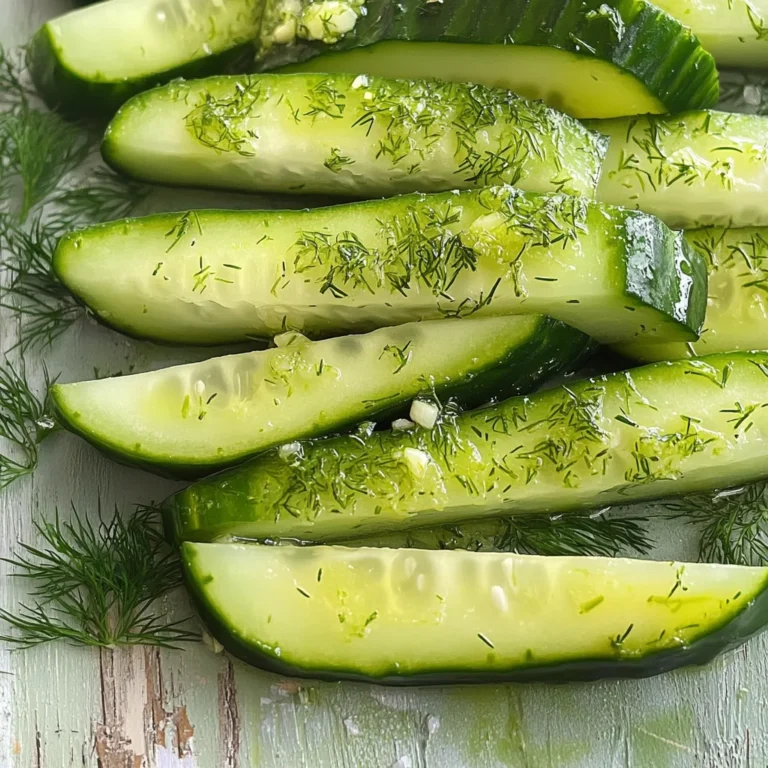 Garlic Dill Cucumbers