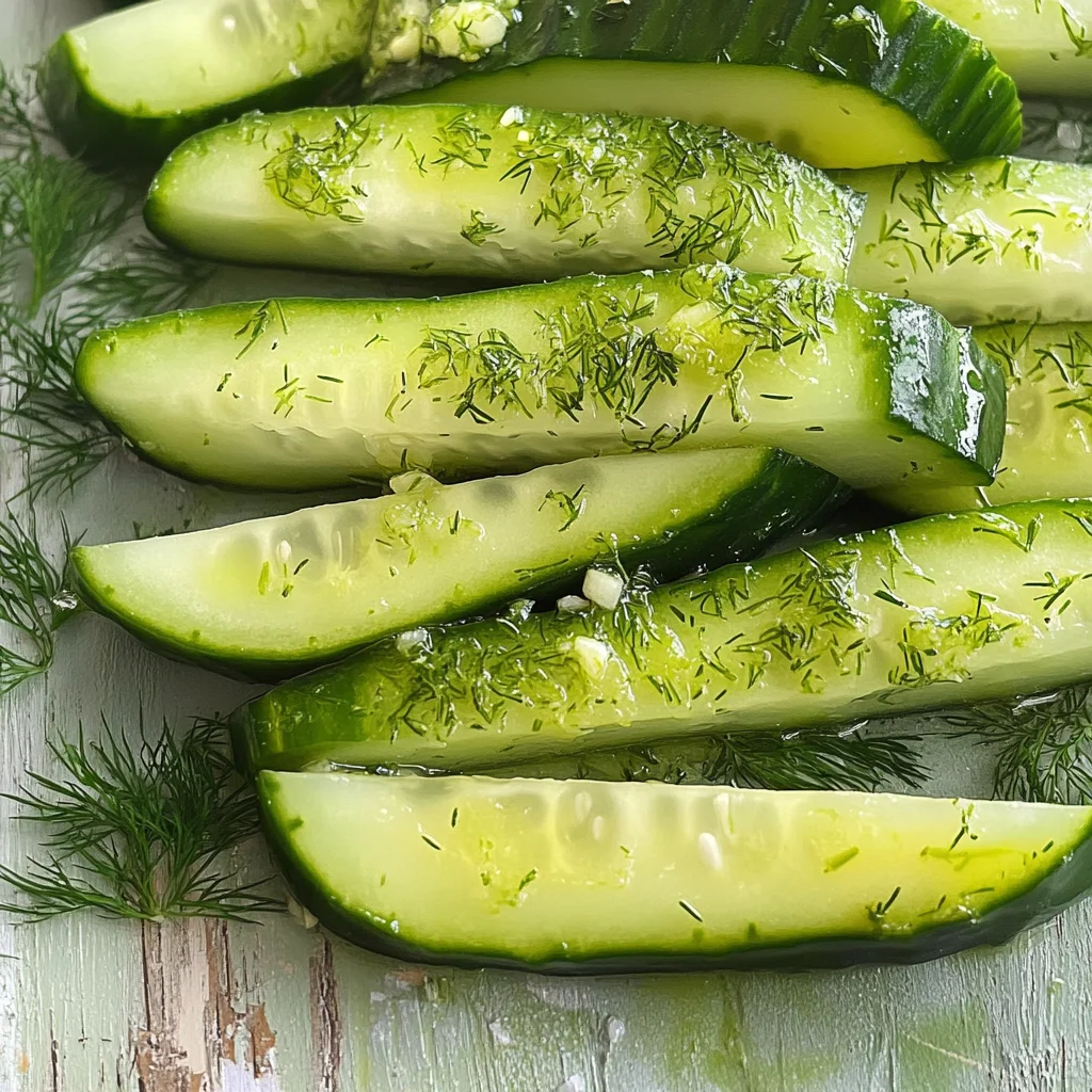 Garlic Dill Cucumbers