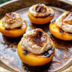 Grilled Peaches with Cinnamon Honey Ricotta