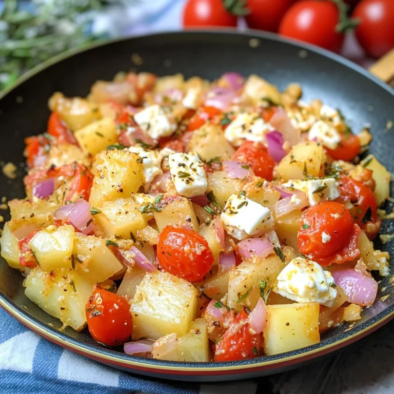 Kohlrabipfanne mit Tomate und Feta