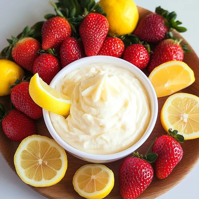 Lemon Cream Fruit Dip