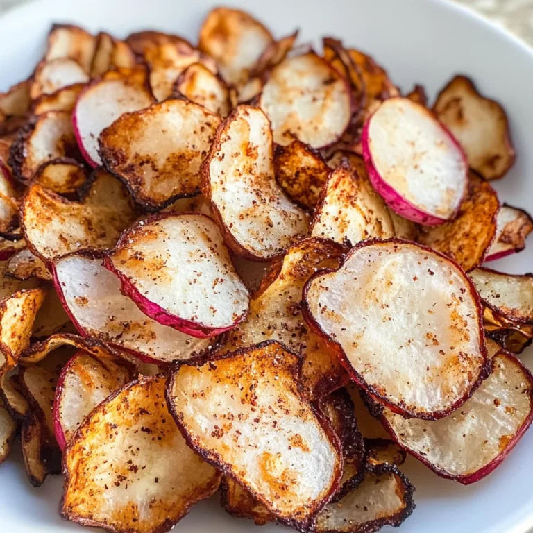 Low Carb Keto Air Fryer Radish Chips