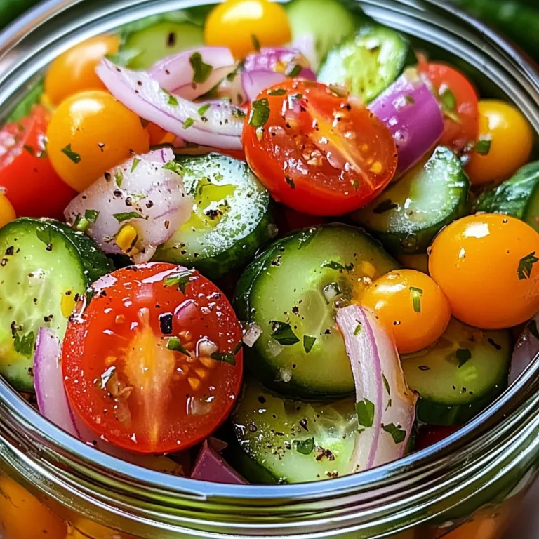 Marinated Cucumbers, Onions, and Tomatoes