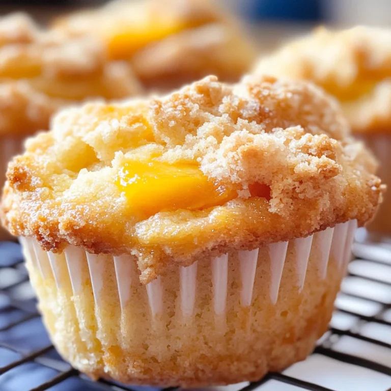 Peach Cobbler Muffins