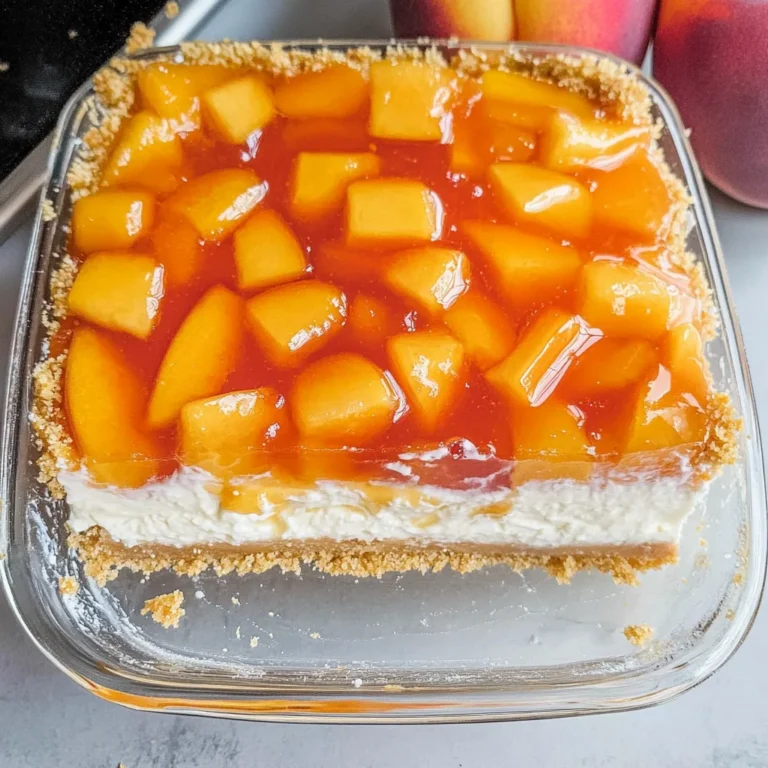Peach Pretzel Salad