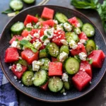 Watermelon Cucumber Salad Recipe