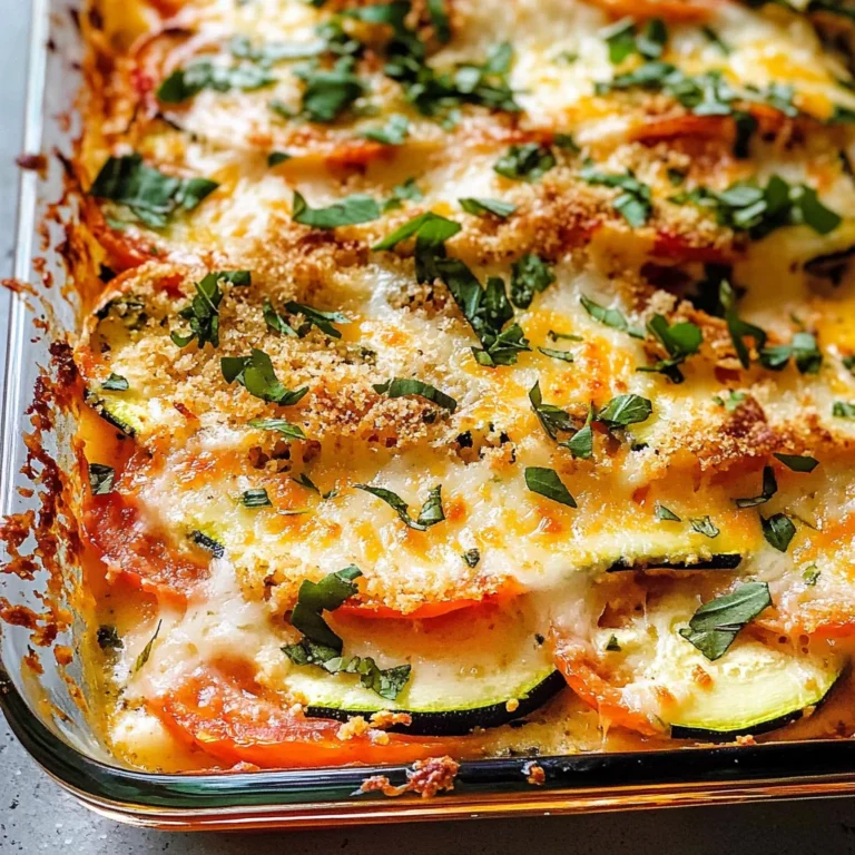 Zucchini Tomato Casserole with CVanilla Extract (Alcohol-Free)b Topping