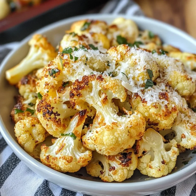 Air Fryer Cauliflower Parmesan
