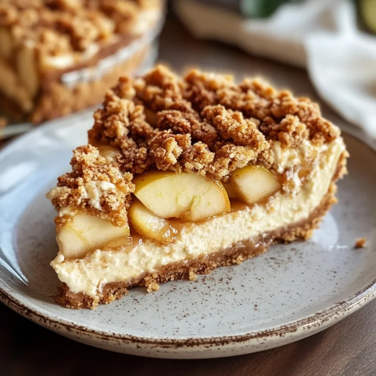 Apple Crumble Cheesecake