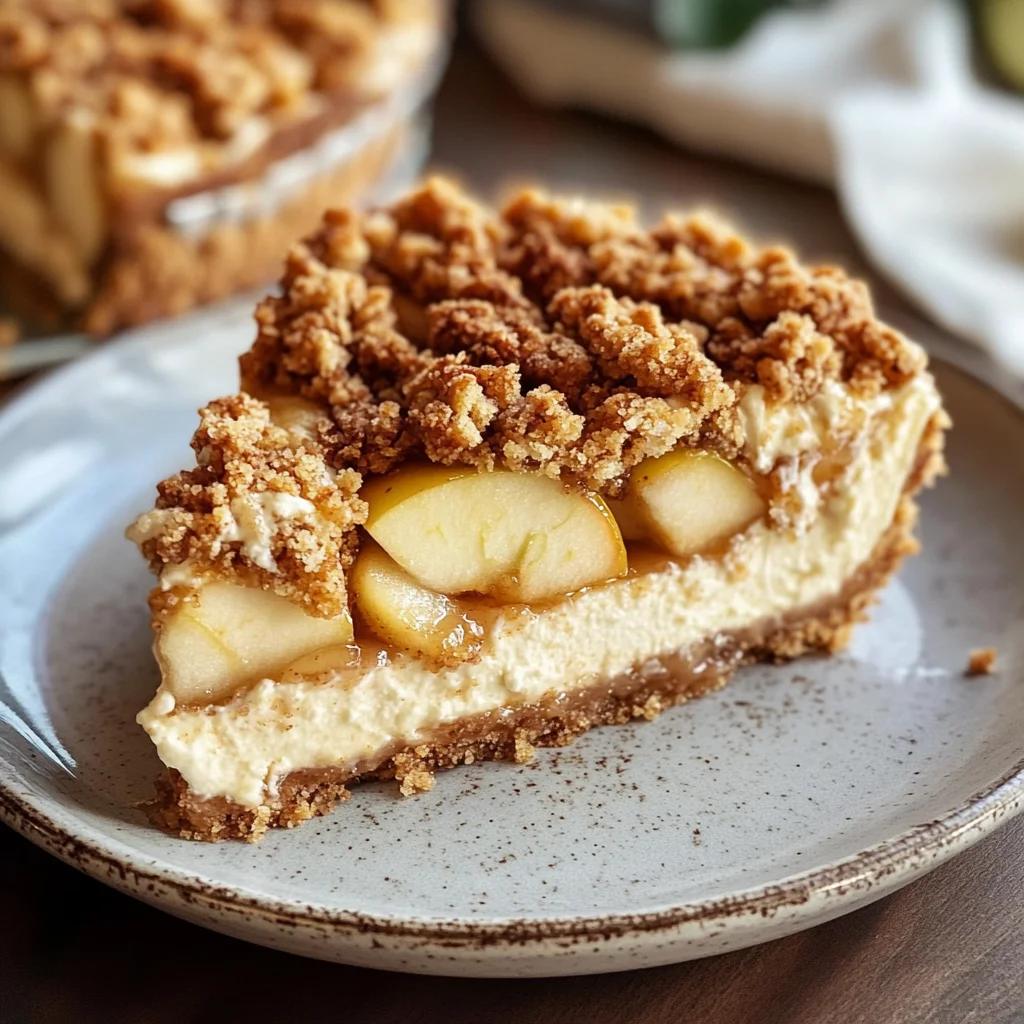 Apple Crumble Cheesecake