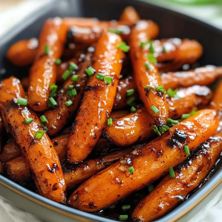 Balsamic Glazed Air Fryer Carrots