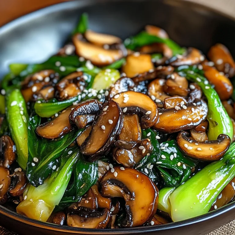 Bok Choy and Mushroom Stir Fry