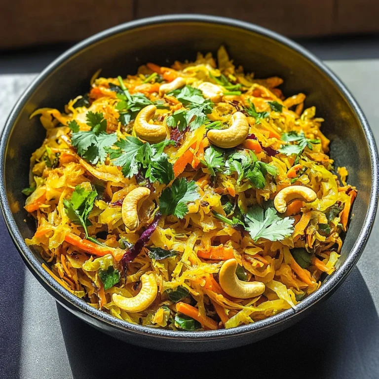Cabbage Thoran (South Indian Cabbage Curry)