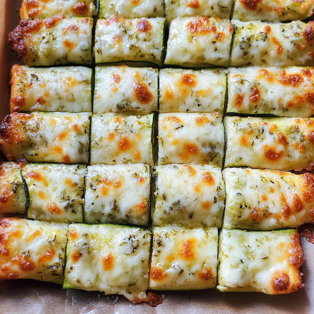 Cheesy Zucchini Breadsticks