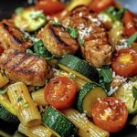 Chicken Sausages with Zucchini, Tomatoes, and Pasta Recipe