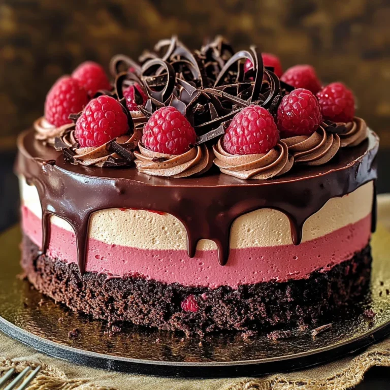 Chocolate Raspberry Mousse Cake