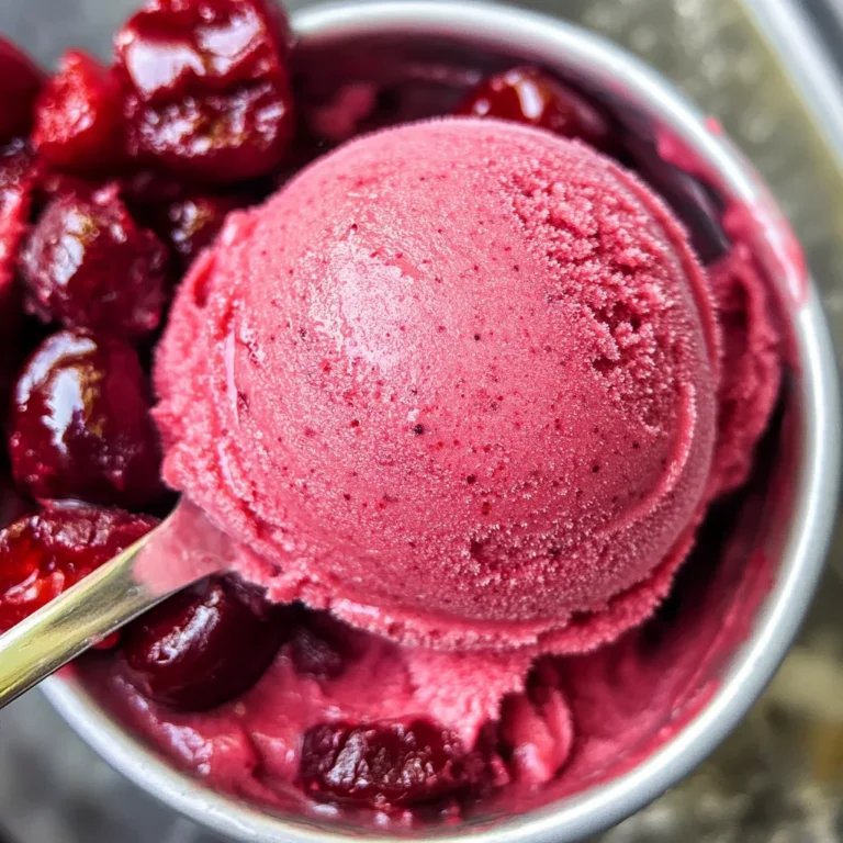 Fresh Cherry Sorbet