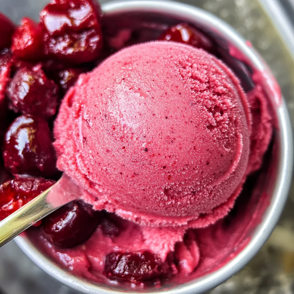 Fresh Cherry Sorbet