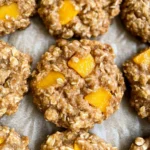 Healthy Peach Oatmeal Breakfast Cookies