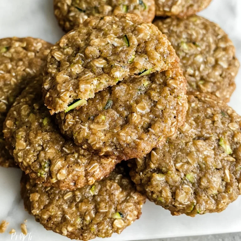 Healthy Zucchini Oatmeal Cookies
