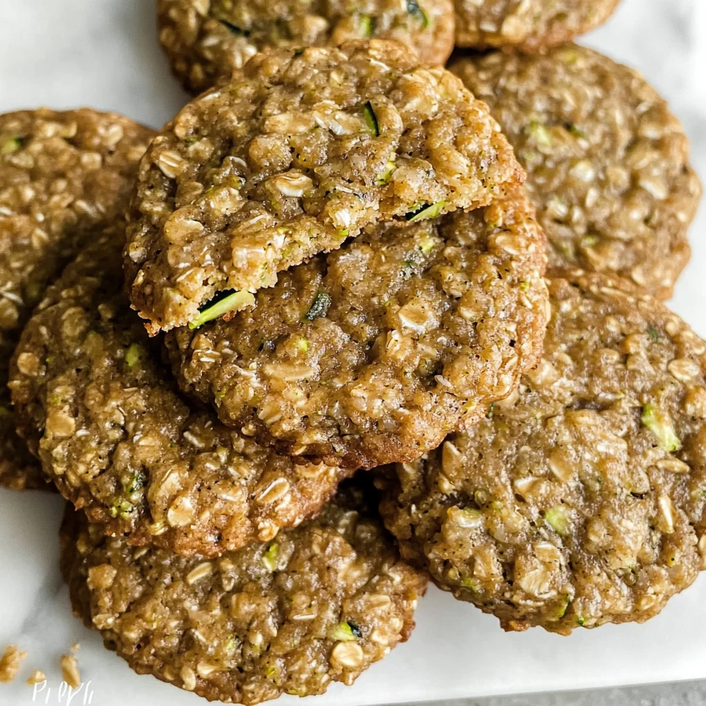 Healthy Zucchini Oatmeal Cookies