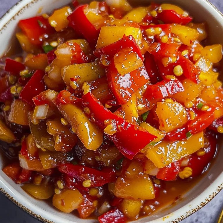 Homemade Sweet Pepper Relish Recipe
