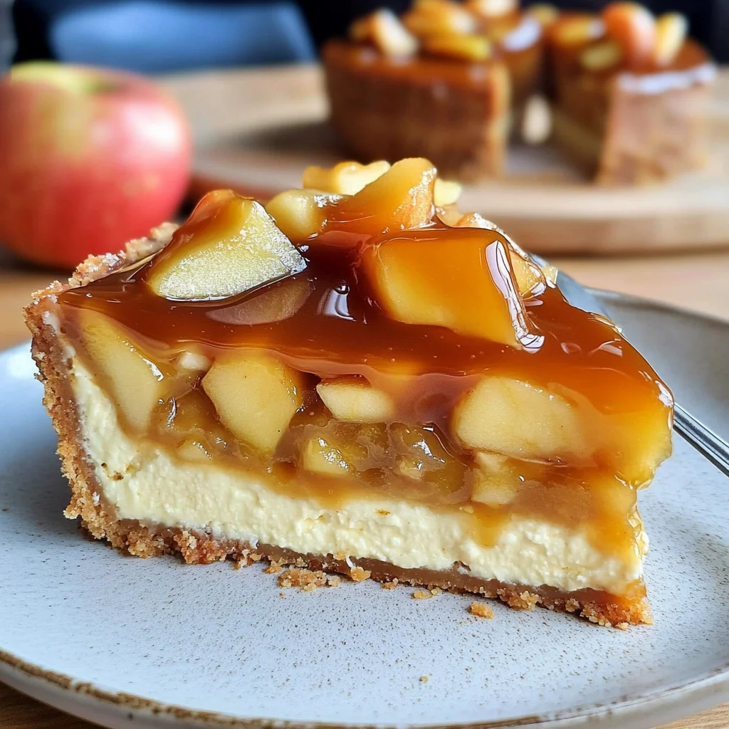 Karamell-Apfel-Käsekuchen