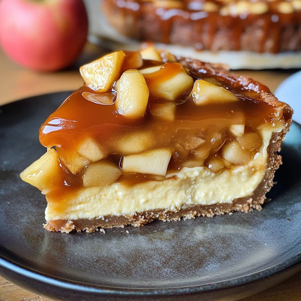 Karamell-Apfel-Käsekuchen