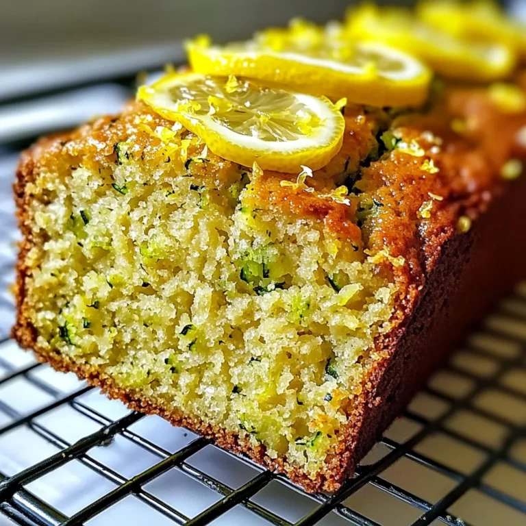 Luscious Lemon Zucchini Bread: A Zesty Loaf Recipe