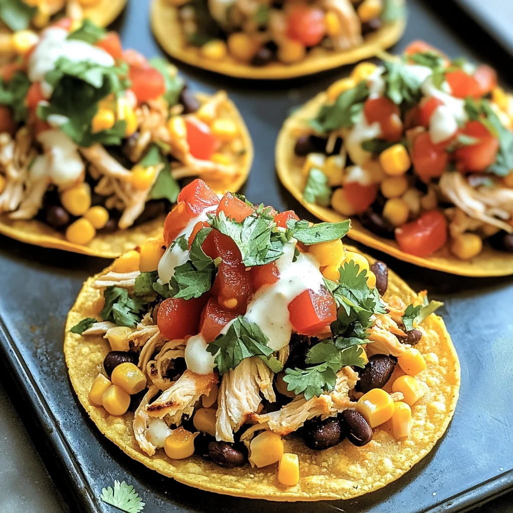 Mexican Rotisserie Chicken Tostadas