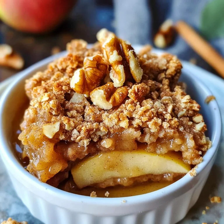 Mini Apple Walnut Crumble