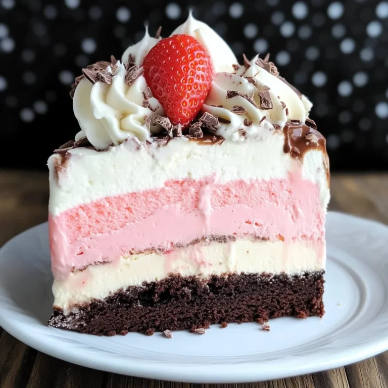 Neapolitan Ice Cream Cake