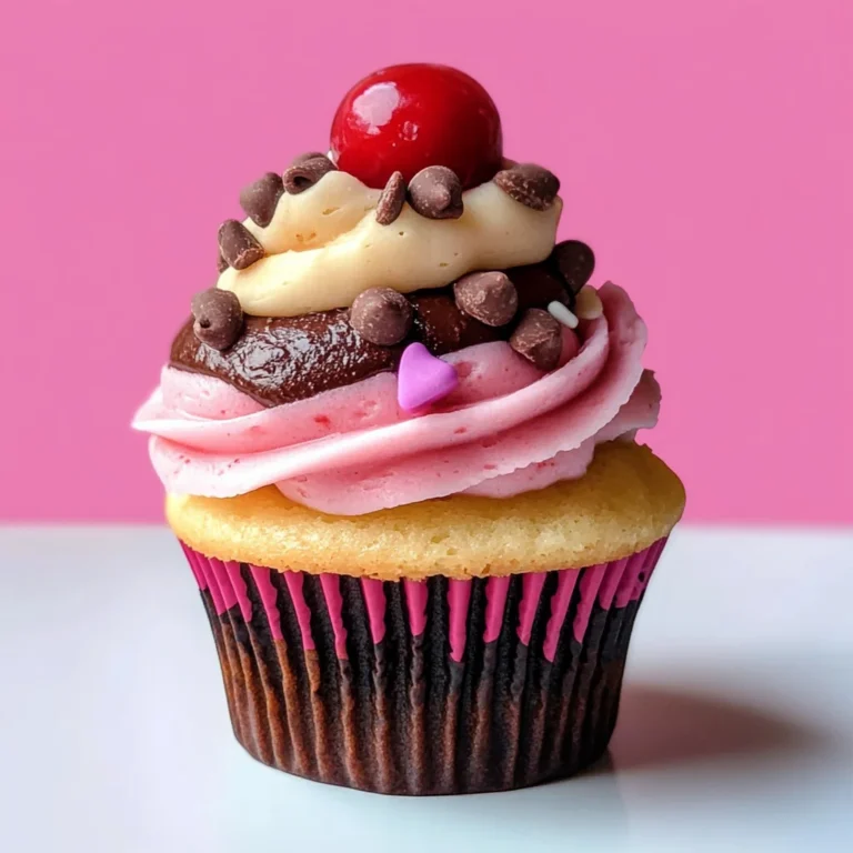 Neapolitan Ice Cream Cupcakes