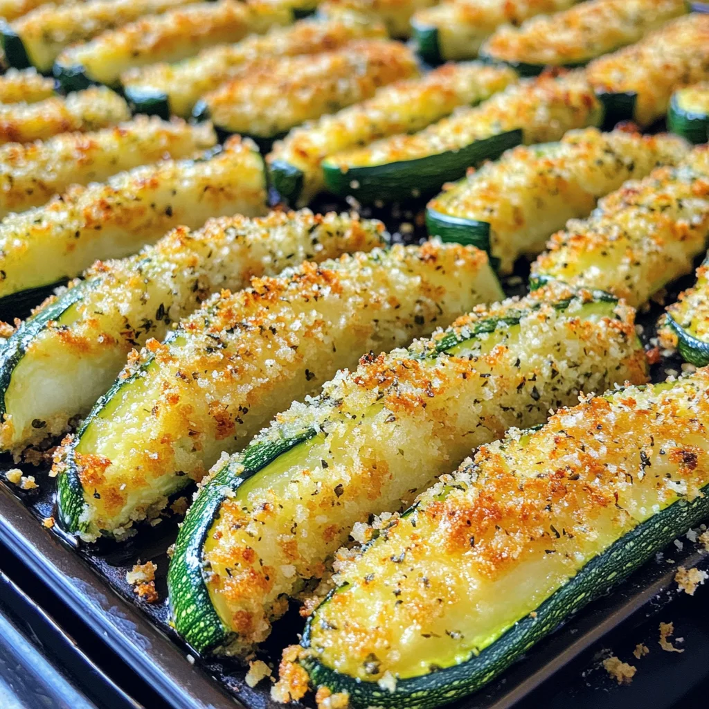 Parmesan Crusted Zucchini Wedges